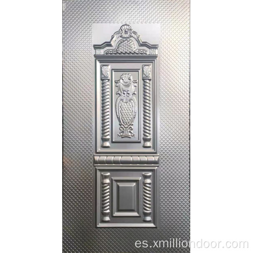 Panel de puerta de metal corrugado